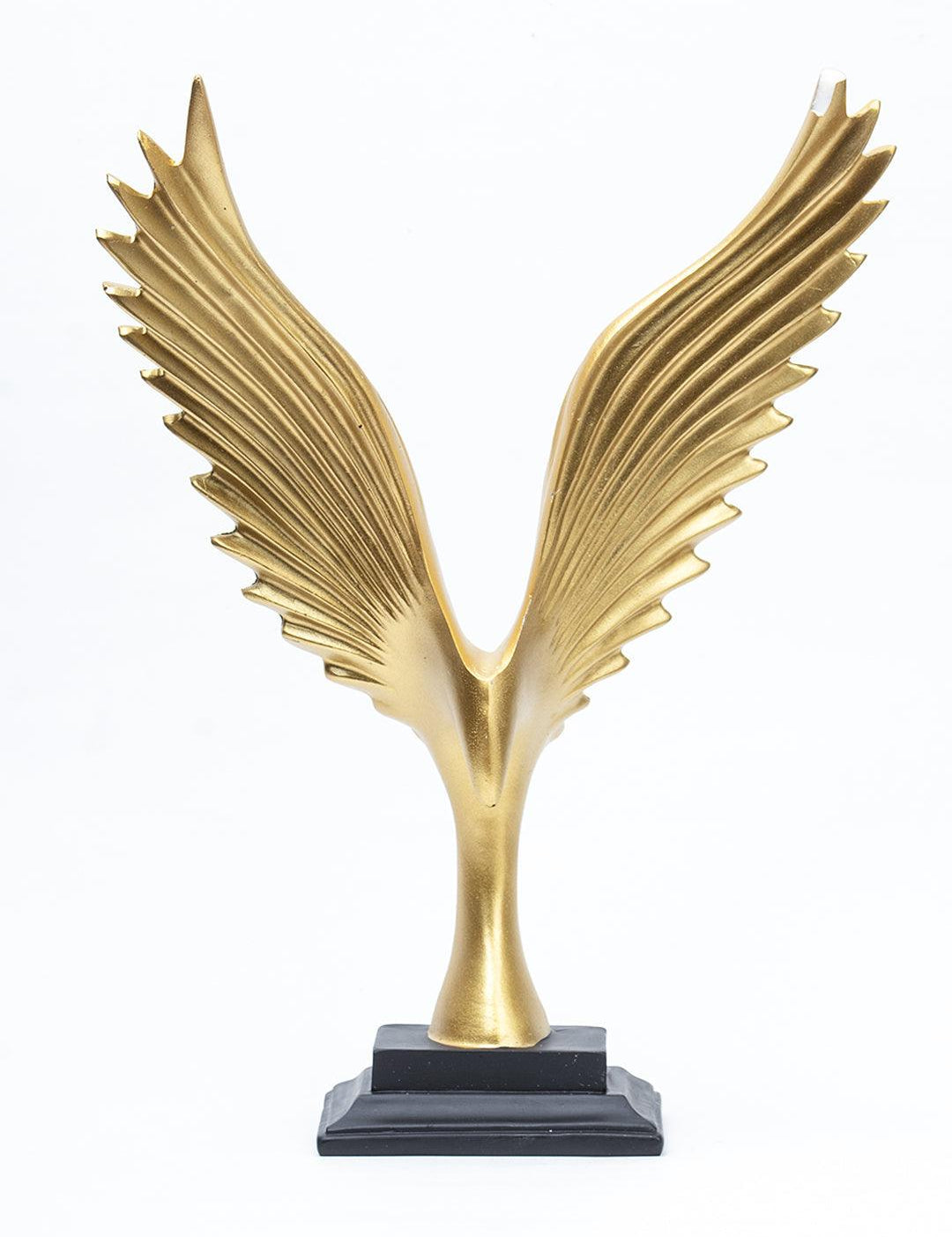 Decorative Golden Wings Statue Home & Office Décor 22CM - 2