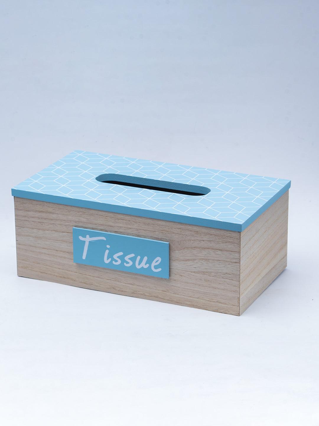 Exquisite Blue Tissue Holder Box - 4