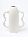 Grey Ceramic Curvy Vase - Curvy, Flower Holder - 3