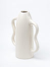 Grey Ceramic Curvy Vase - Curvy, Flower Holder - 4