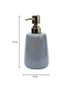 Grey Ceramic Liquid Soap Dispenser - Stone Finish, Bath Accessories - 6