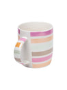 Horizontal Stripes Ceramic Coffee Mug - 350mL, Multi - MARKET 99