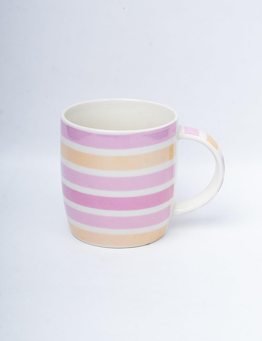 Horizontal Stripes Coffee Mug - 350mL, Multi - MARKET 99