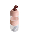 Little Princess Water Bottle with String, Peach, Plastic, 420 mL - MARKET 99