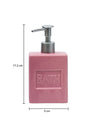 Maroon Ceramic Liquid Soap Dispenser - Plain, Bath Accessories - 6