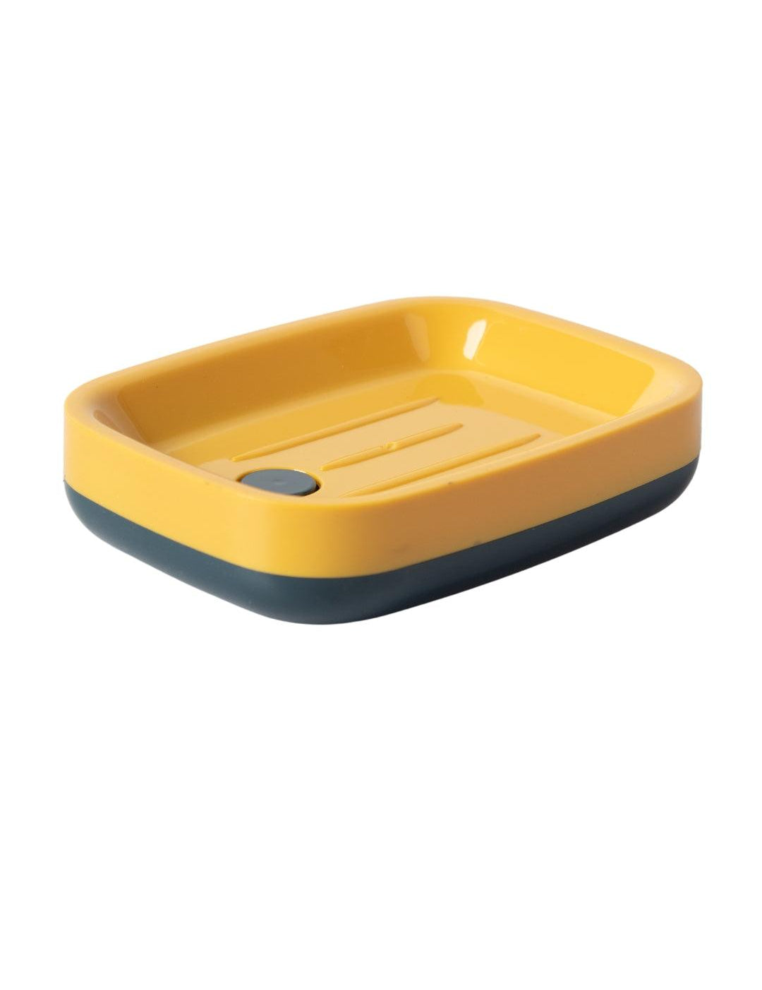 Modern Self Draining Soap Dish Holder - Yellow
