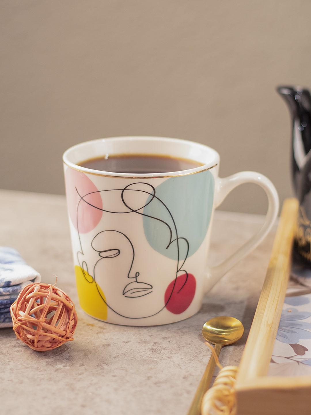 Multicolor Ceramic Coffee Mug 450 Ml - Abstract, Cups & Mugs - 1