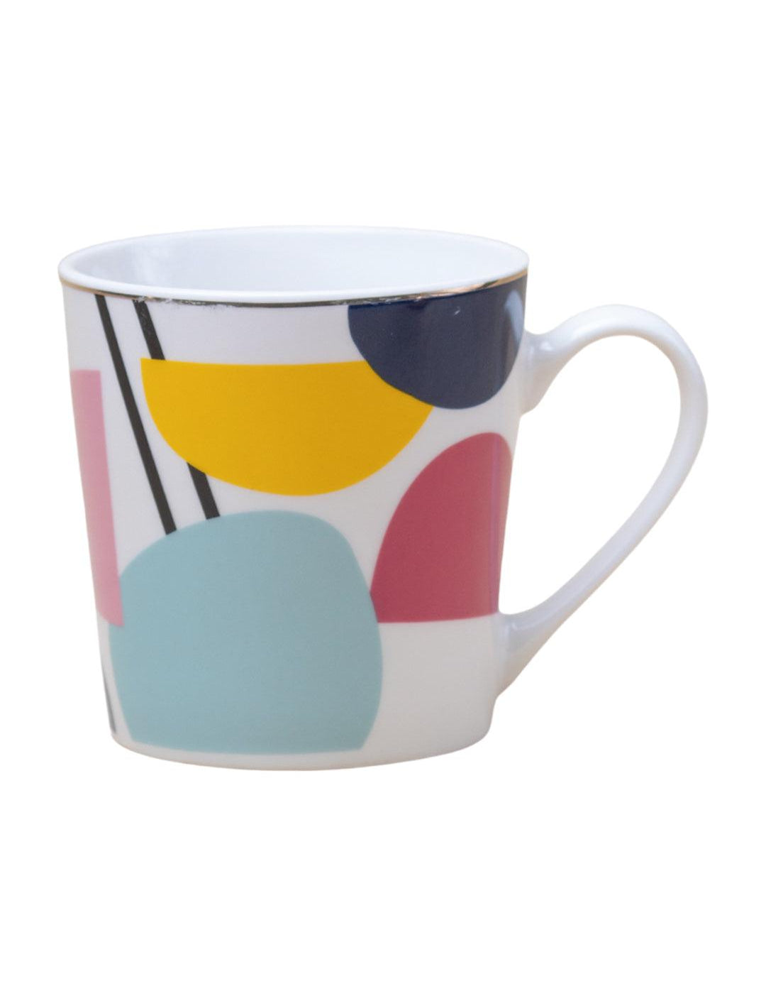 Multicolor Ceramic Coffee Mug 450 Ml - Abstract Pattern, Cups & Mugs - 2