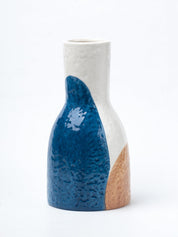 Multicolor Ceramic Vase - Abstract Design Flower Holder - 2