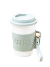 Olive Ceramic Sipper - Leather Grip, 350 Ml - 3
