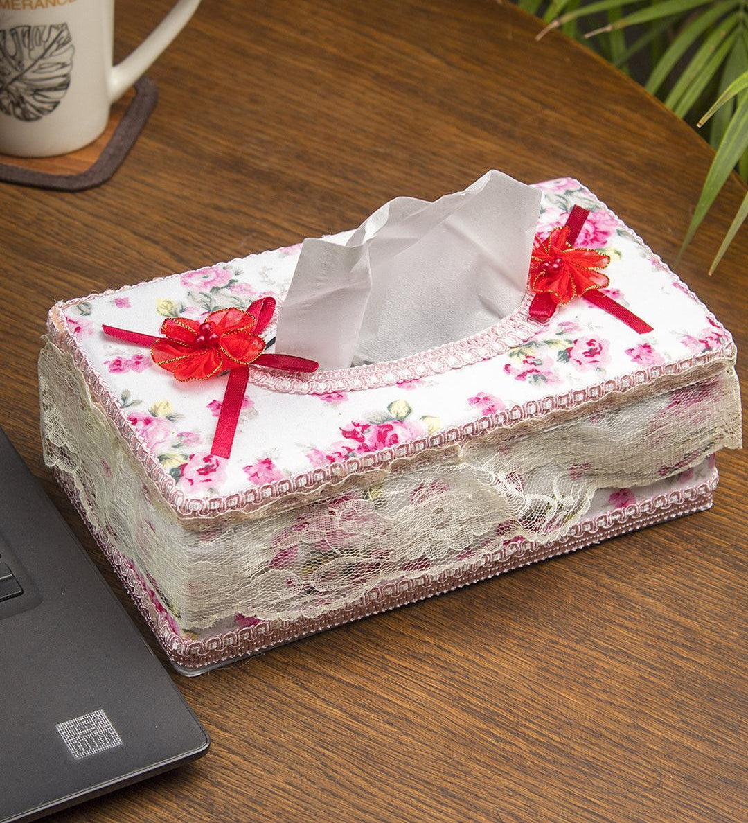 Pink Tissue Box - 22.4 X 12.4 X 8.3Cm - MARKET 99