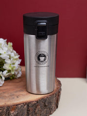 Silver Travel Mug With Lid - 350mL - MARKET 99