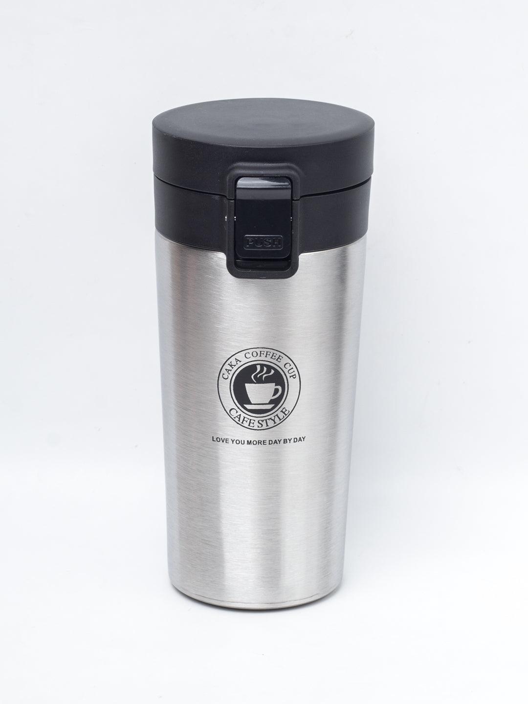 Silver Travel Mug With Lid - 350mL - MARKET 99