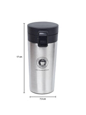 Silver Travel Mug With Lid - 350mL - MARKET 99
