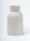 Stylish Flower Holder 'GOURD' Vase - Off White, Stone Finish - 2