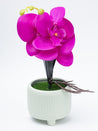 Stylish Purple Artificial Flower With Pot - 10 X 10 X 34Cm - 3