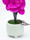 Stylish Purple Artificial Flower With Pot - 10 X 10 X 34Cm - 4
