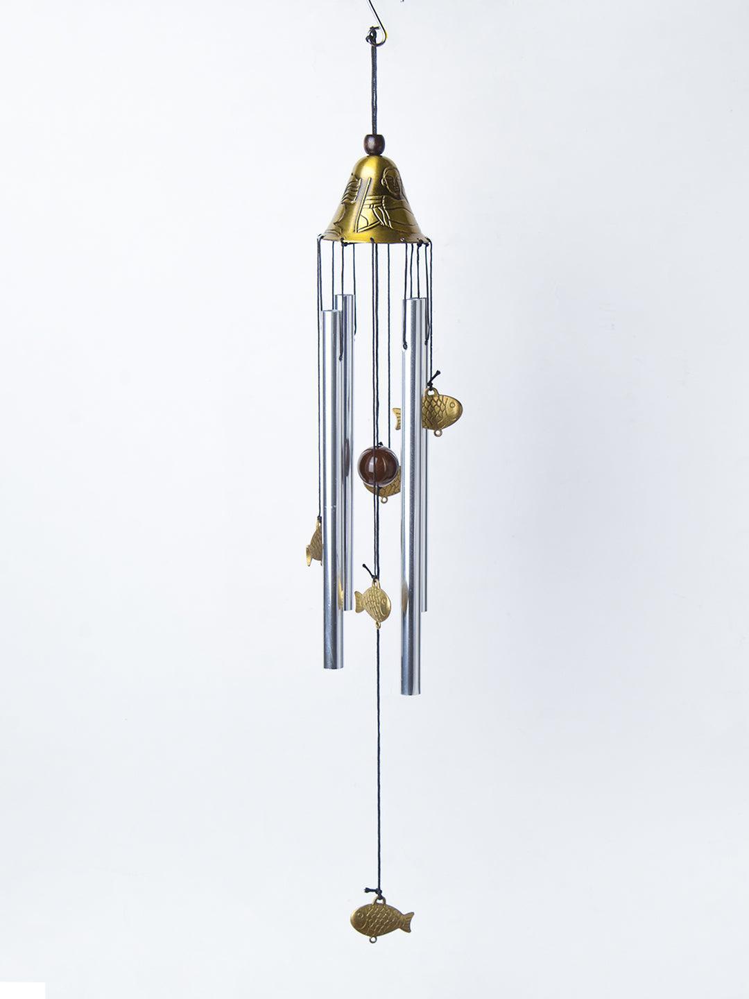 Unique Copper Decorative Wind Chime For Home - 7 X 7 X 53.5 Cm - 2