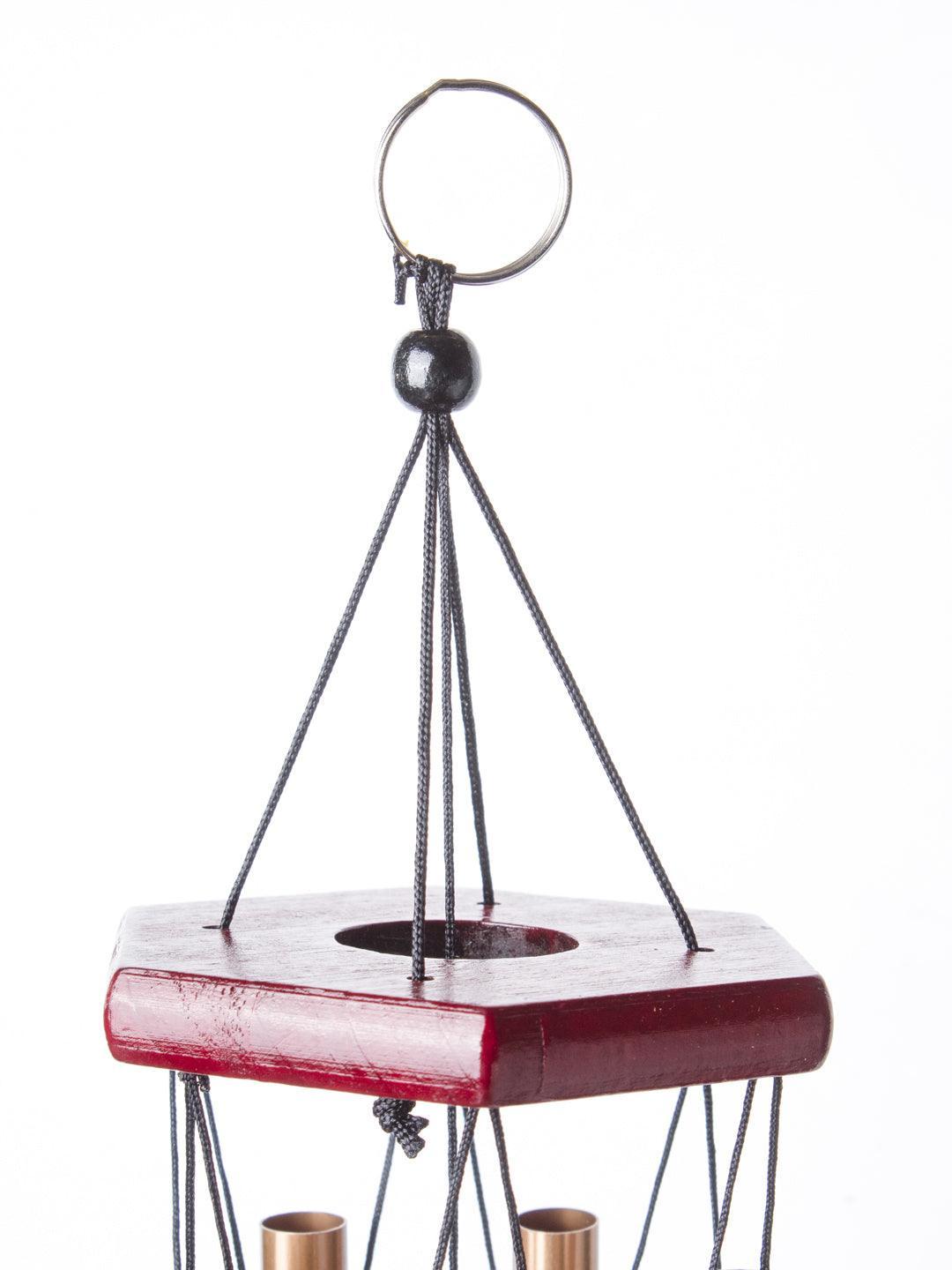Unique Golden Decorative Wind Chime For Home - 9.5 X 9.5 X 64 Cm - 4