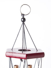 Unique Golden Decorative Wind Chime For Home - 9.5 X 9.5 X 64 Cm - 4