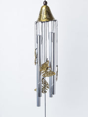 Unique Silver & Copper Decorative Wind Chime For Home - 7 X 7 X 53.5 Cm - 3