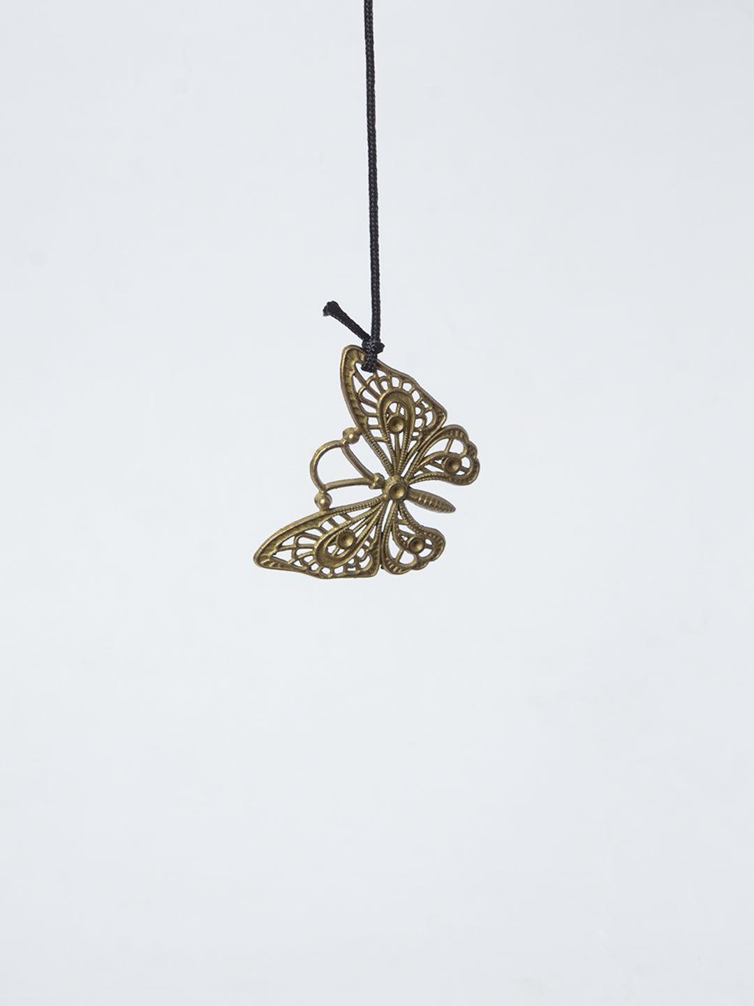 Unique Silver & Copper Decorative Wind Chime For Home - 7 X 7 X 53.5 Cm - 5