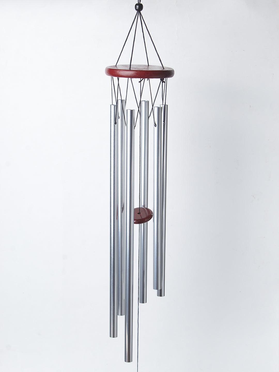 Unique Silver Decorative Wind Chime For Home - 10 X 10 X 76 Cm - 3