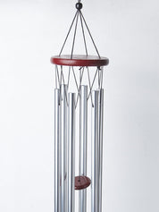 Unique Silver Decorative Wind Chime For Home - 10 X 10 X 76 Cm - 4