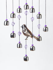 Unique Silver Decorative Wind Chime For Home - 18 X 2 X 48 Cm - 3