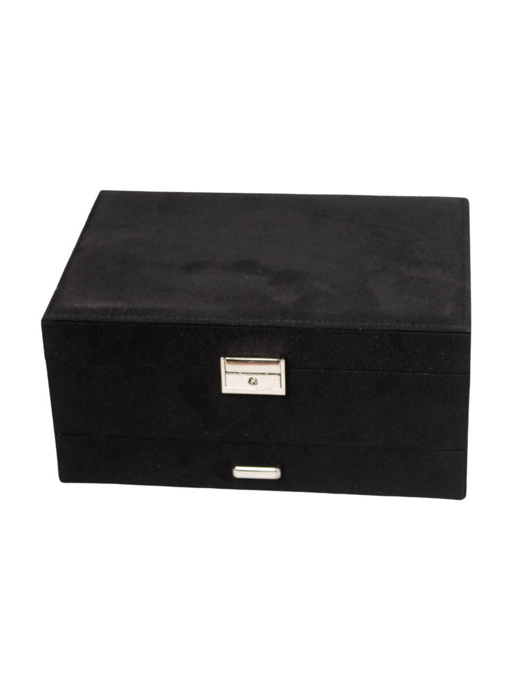 Velvet Black Jewelry Storage Organizer