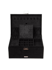 Velvet Black Jewelry Storage Organizer