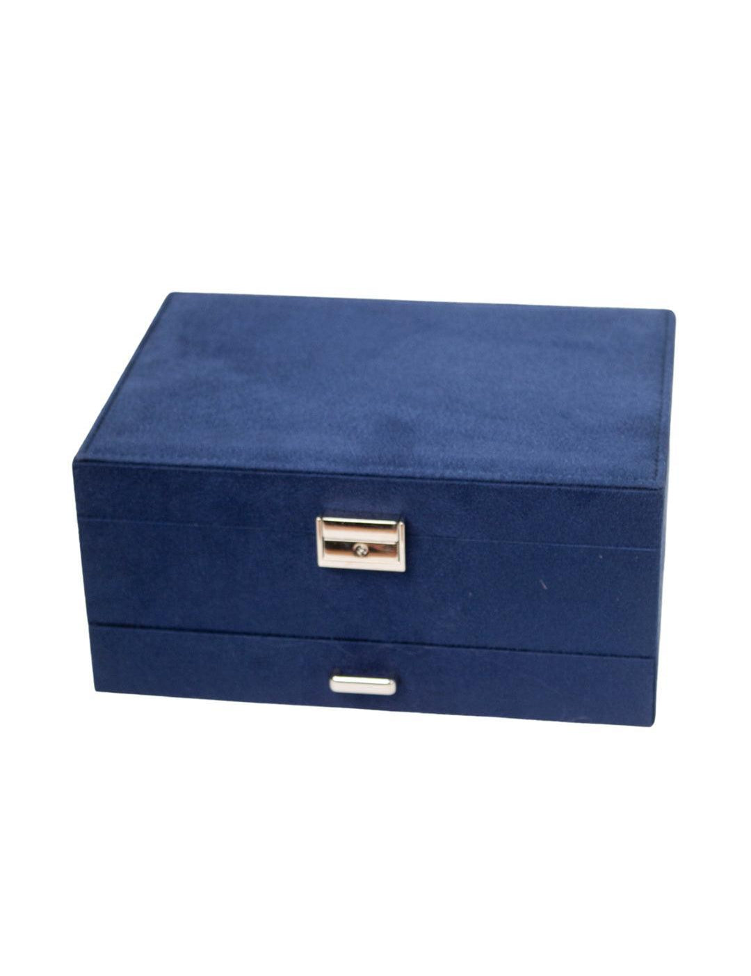 Velvet Blue Jewelry Storage Organizer
