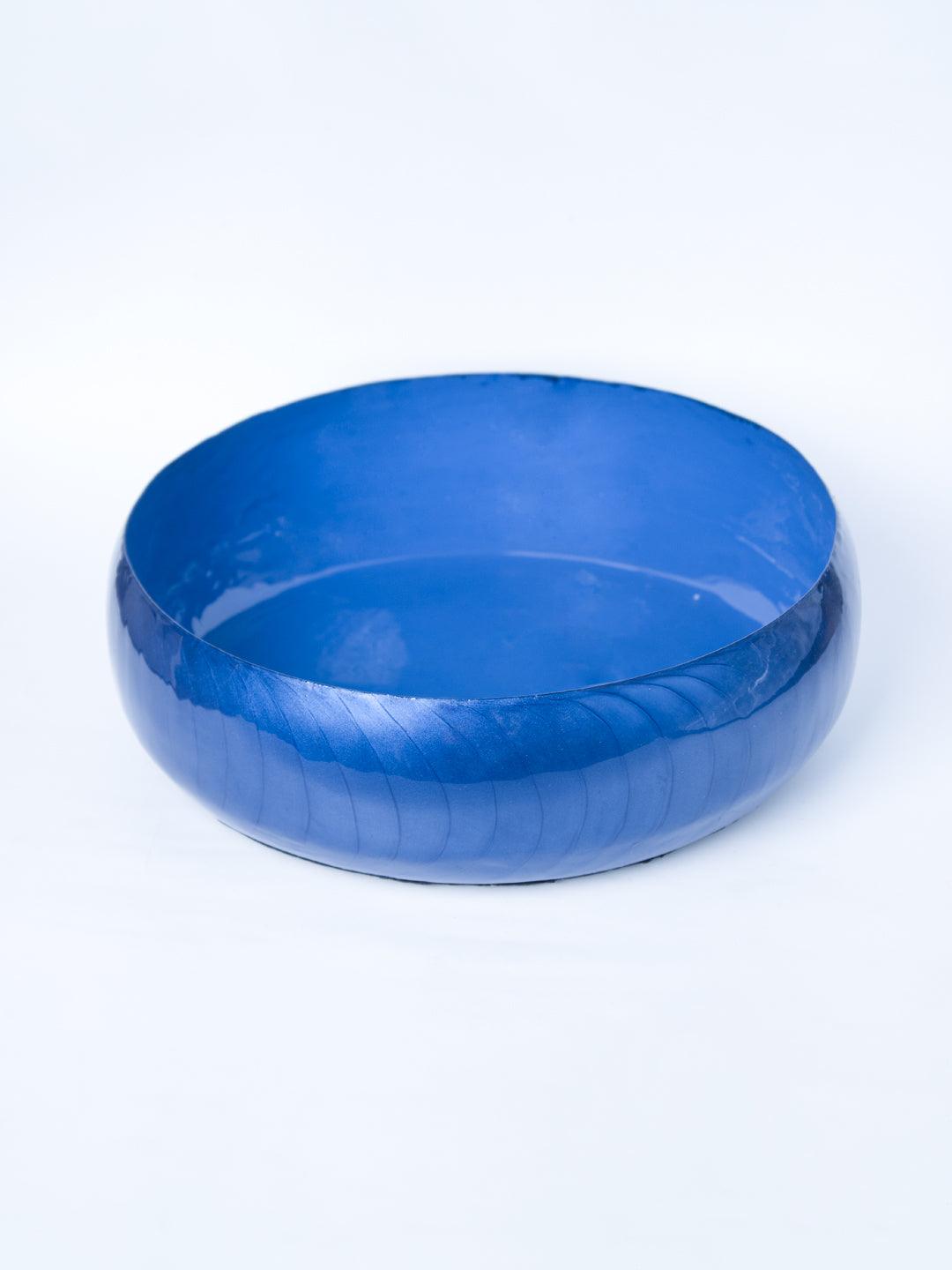 Blue Decorative Bowl (Blue Enamel) - 2