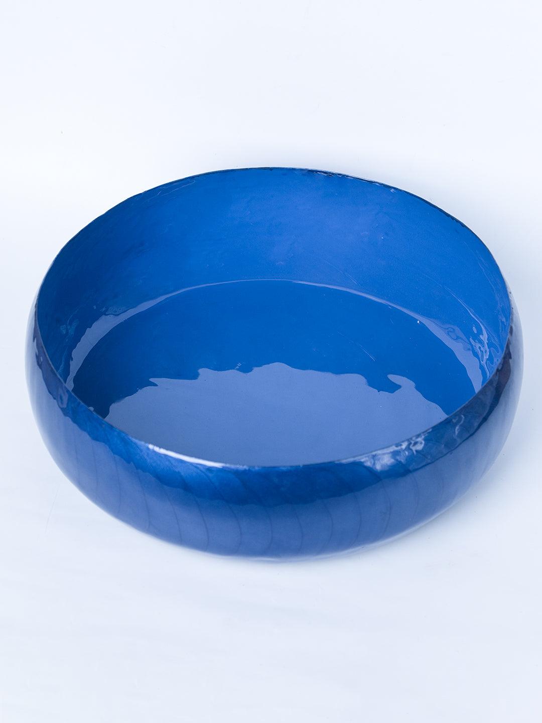 Blue Decorative Bowl (Blue Enamel) - 3