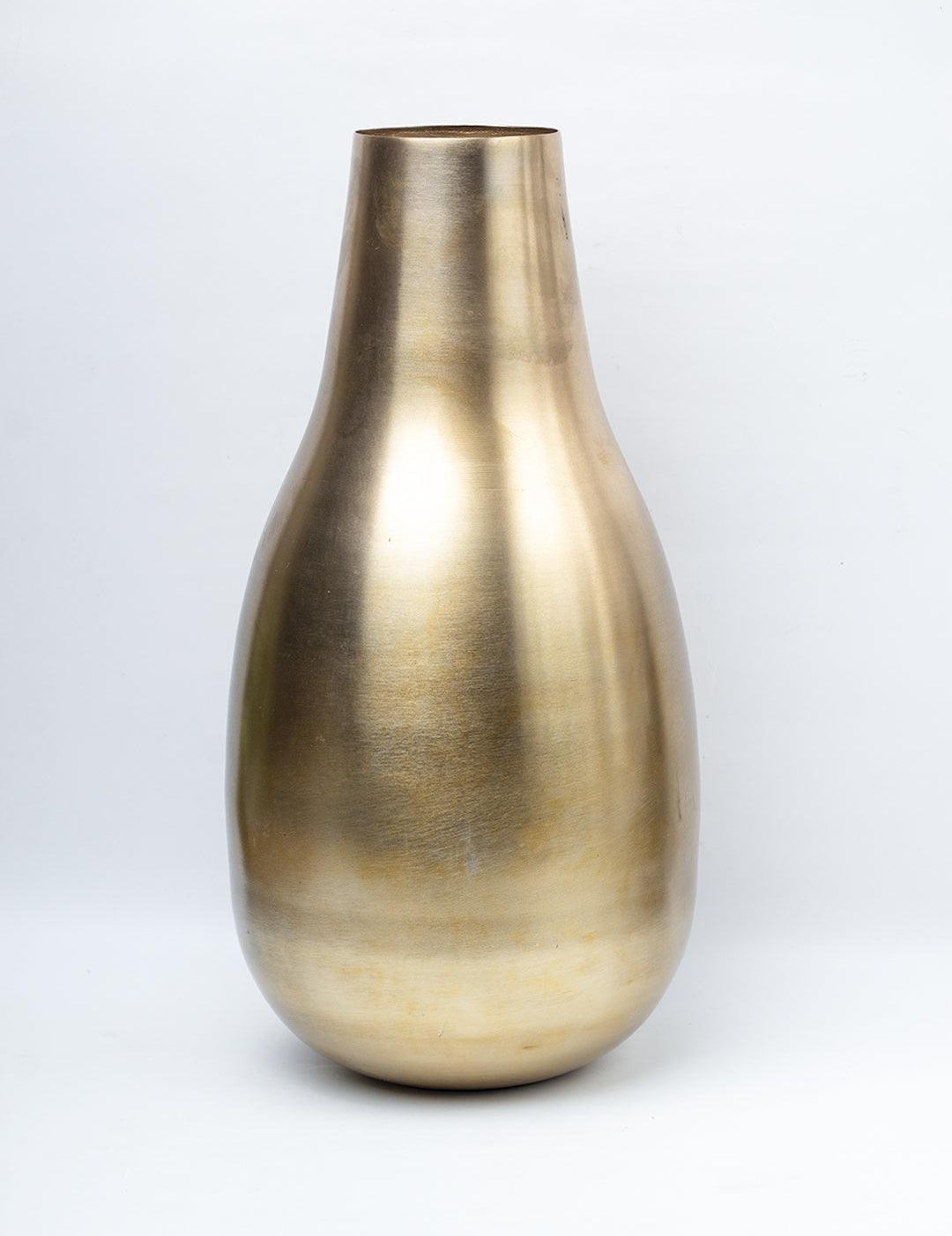 Gold Bottle Flower Vase  - 2