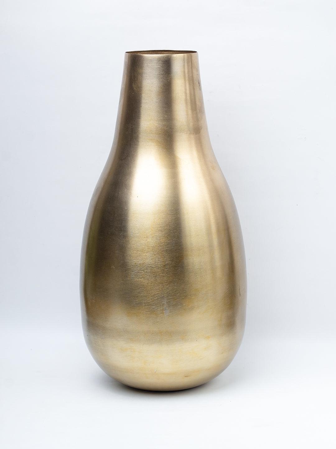 Gold Bottle Flower Vase  - 2