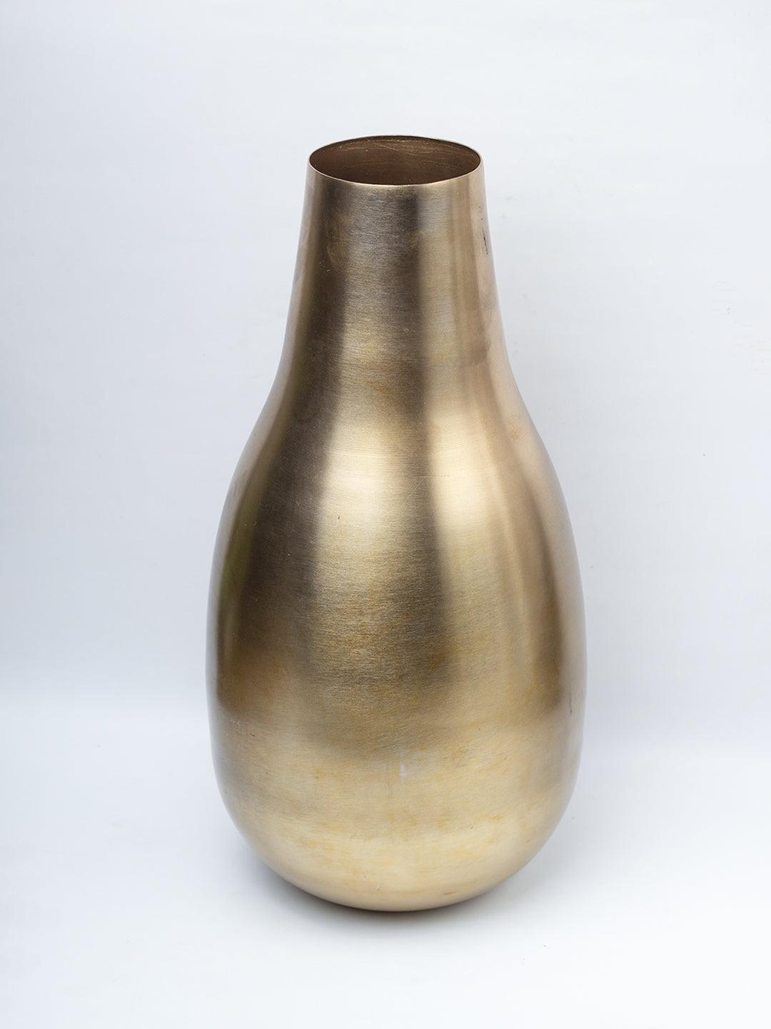 Gold Bottle Flower Vase  - 3