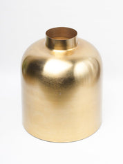 Gold Cylindrical Flower Vase  - 3