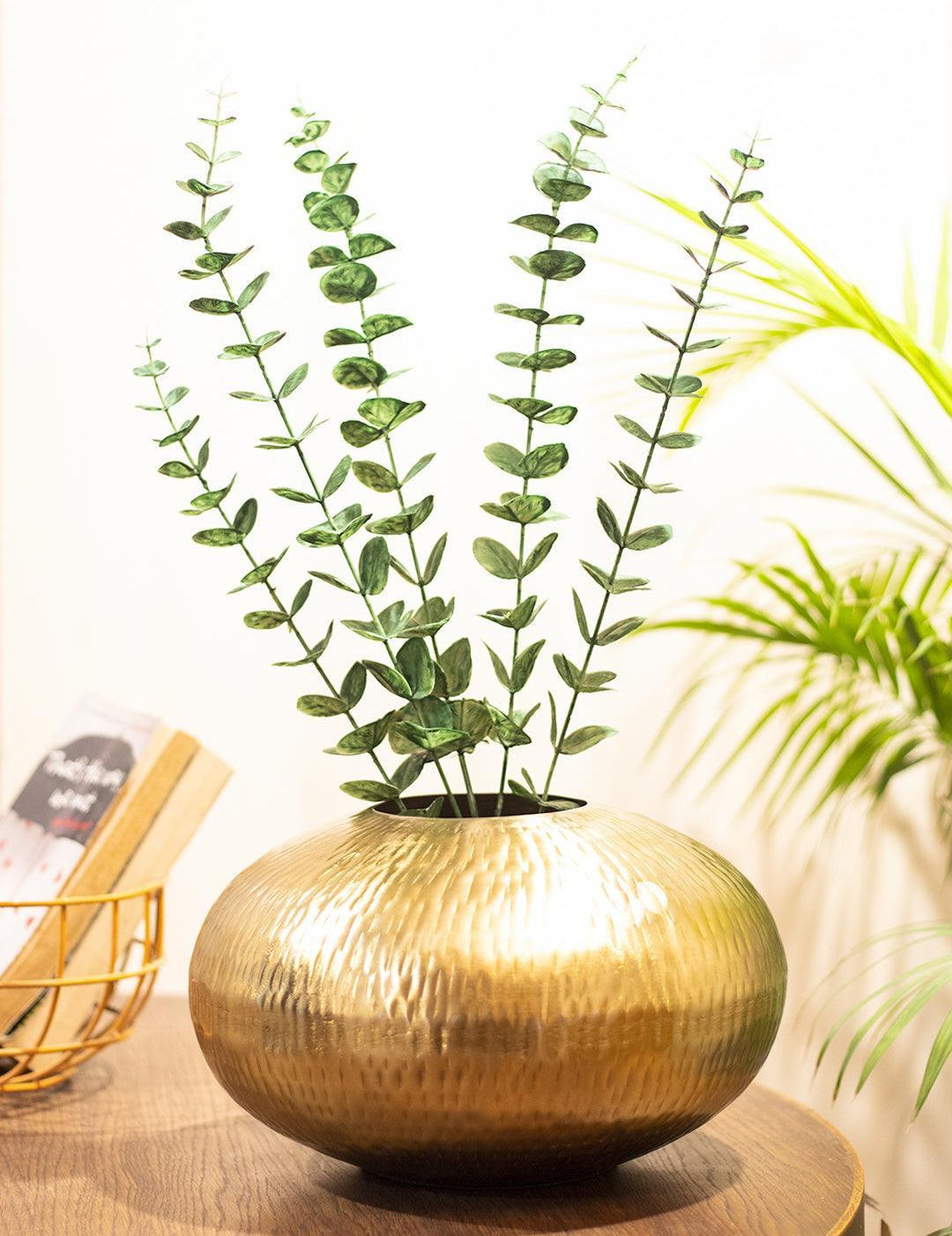 Gold Round Flower Vase  - 1