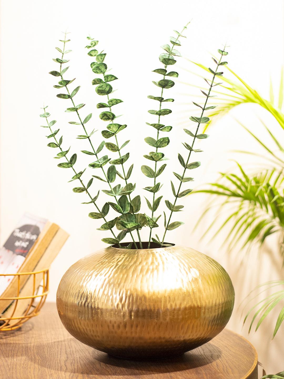 Gold Round Flower Vase  - 1