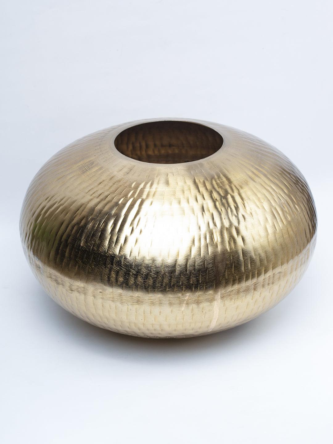 Gold Round Flower Vase  - 3