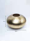 Gold Round Flower Vase  - 4