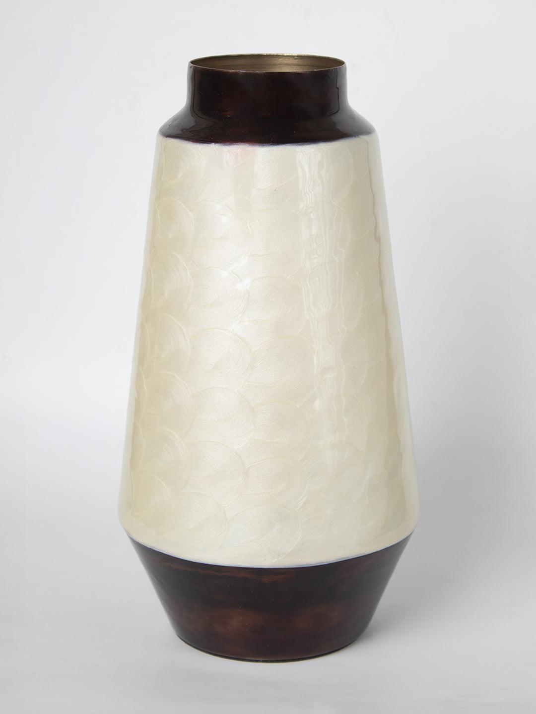Ivory Bud Shape Vase (Ivory Enamel) - 2
