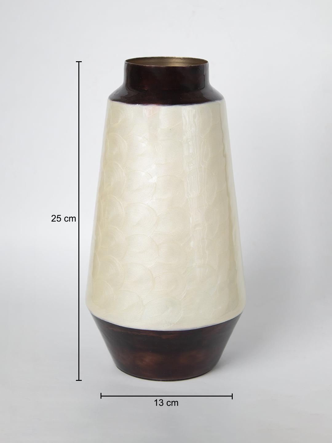 Ivory Bud Shape Vase (Ivory Enamel) - 5
