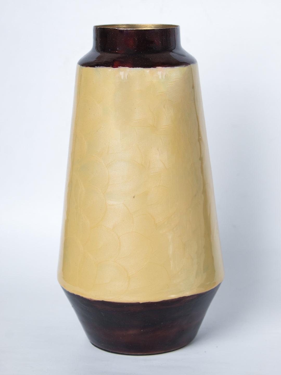 Mustard Bud Shape Vase (Mustard Enamel) - 2