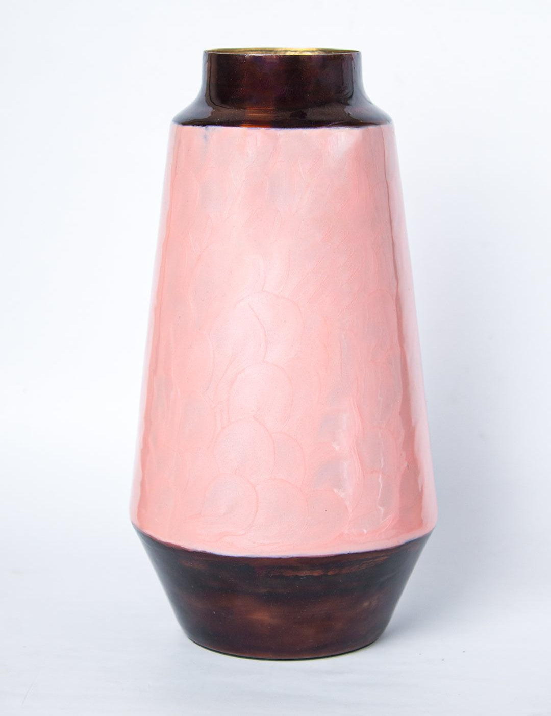 Pink Bud Shape Vase (Pink Enamel) - 2