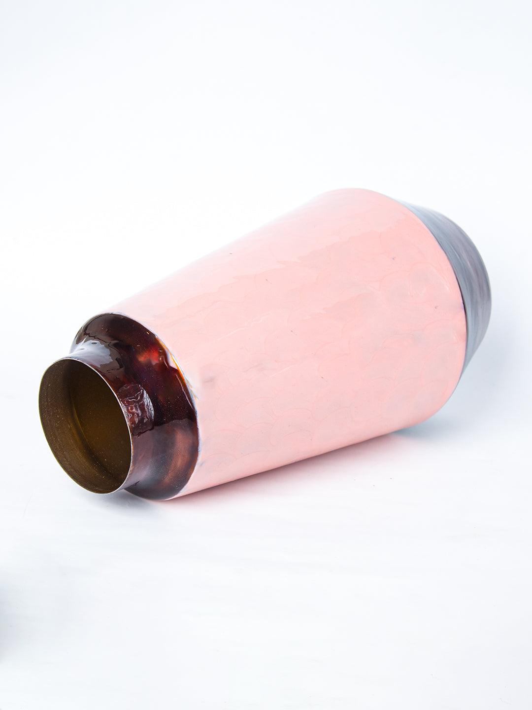 Pink Bud Shape Vase (Pink Enamel) - 4