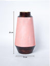Pink Bud Shape Vase (Pink Enamel) - 5