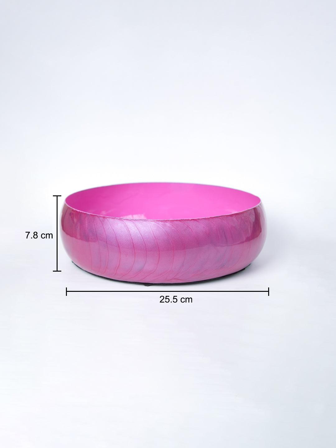 Pink Decorative Bowl (Peach Enamel) - 5