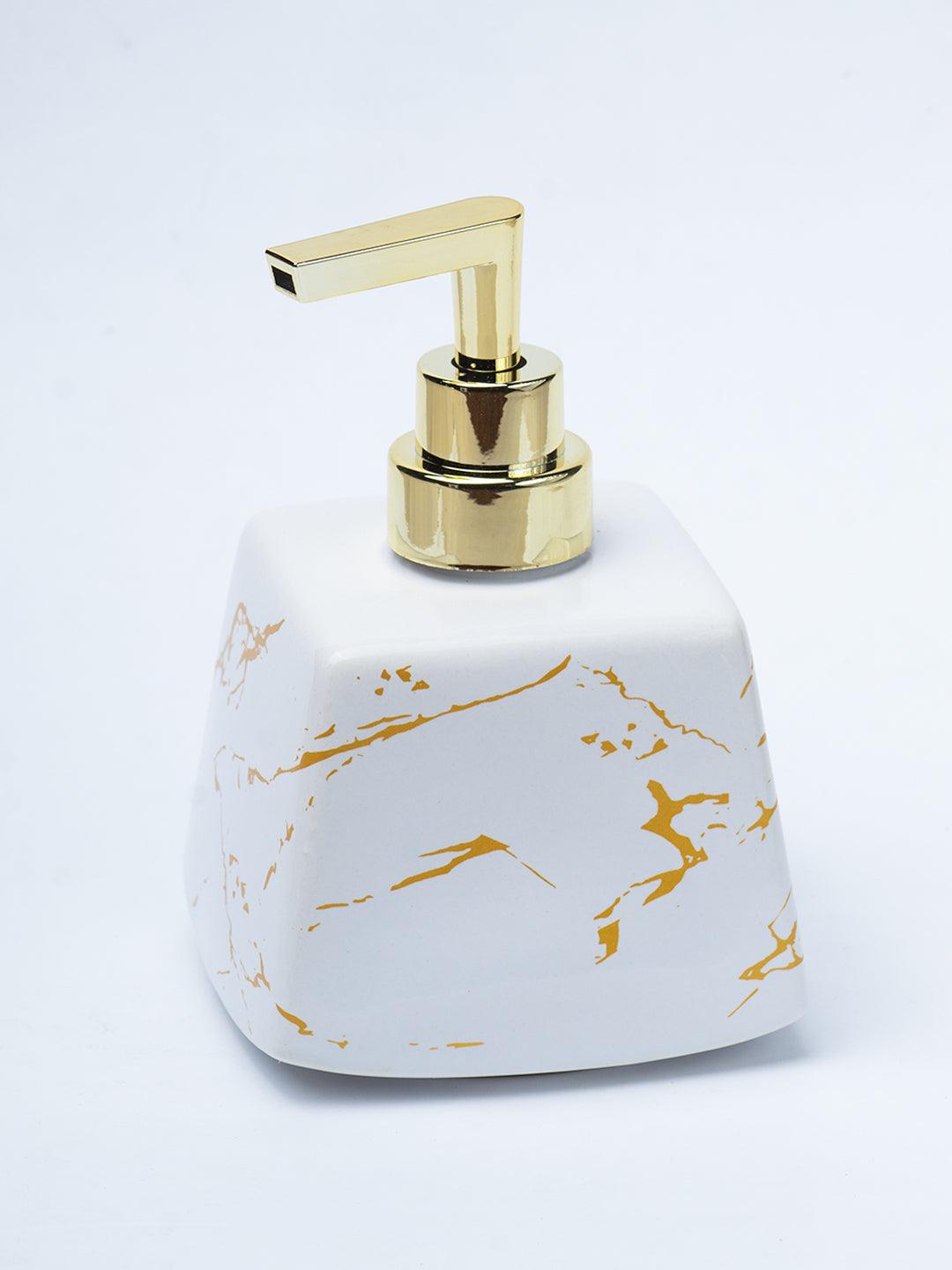 Buy Off White Ceramic Liquid Soap Dispenser - Stone Finish, Bath  Accessories at the best price on Monday, February 26, 2024 at 8:43 am +0530  with latest offers in India. Get Free